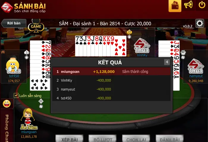 Luật tính điểm sâm lốc tại f8bet